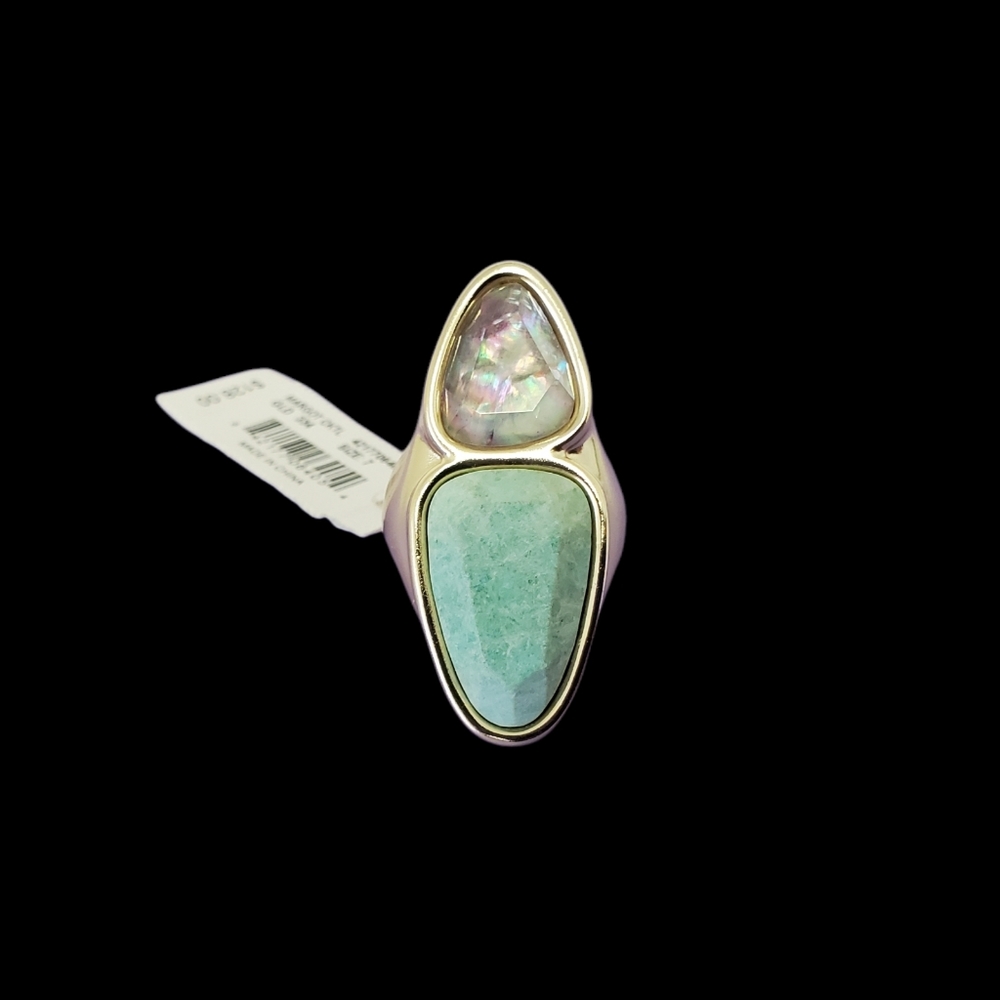Kendra Scott Gold Sea Green Margot Ring